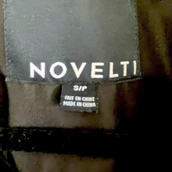 Novelti Black Raincoat with silver hardware and adjustable waist size S - Picture 2 of 4